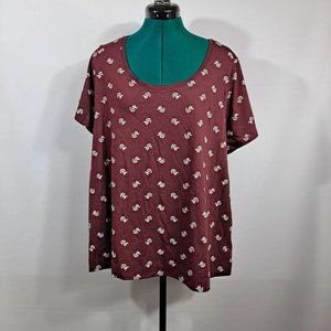 Ladies scoop neck top NWT